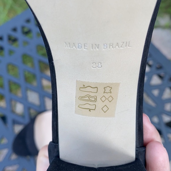 Office London black suede block heels - Picture 3 of 3